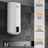 Aquamarin Verlag Aquamarin® Elektro SMART Warmwasserspeicher 30/50/80/100 L Boiler 2 kW 230 V