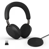 JABRA Evolve3 75 UC Schwarz USB A und Ladepad