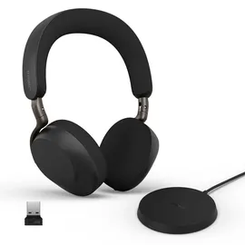 JABRA Evolve3 75 UC Schwarz USB A mit Ladepad