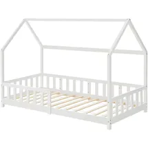 [en.casa] Hausbett Hesel 90 x 200 cm Kiefer weiß