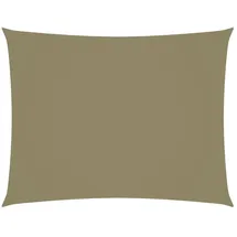 vidaXL Sonnensegel Oxford-Gewebe Rechteckig 3x4,5 m Beige
