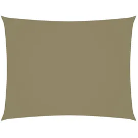 vidaXL Sonnensegel Oxford-Gewebe Rechteckig 3x4,5 m Beige