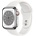 GPS + Cellular 41 mm Edelstahlgehäuse silber, Sportarmband weiß