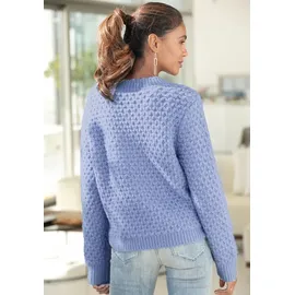 VIVANCE Rundhalspullover Blau 44/46