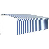 VidaXL Markise 4 x 3 m blau