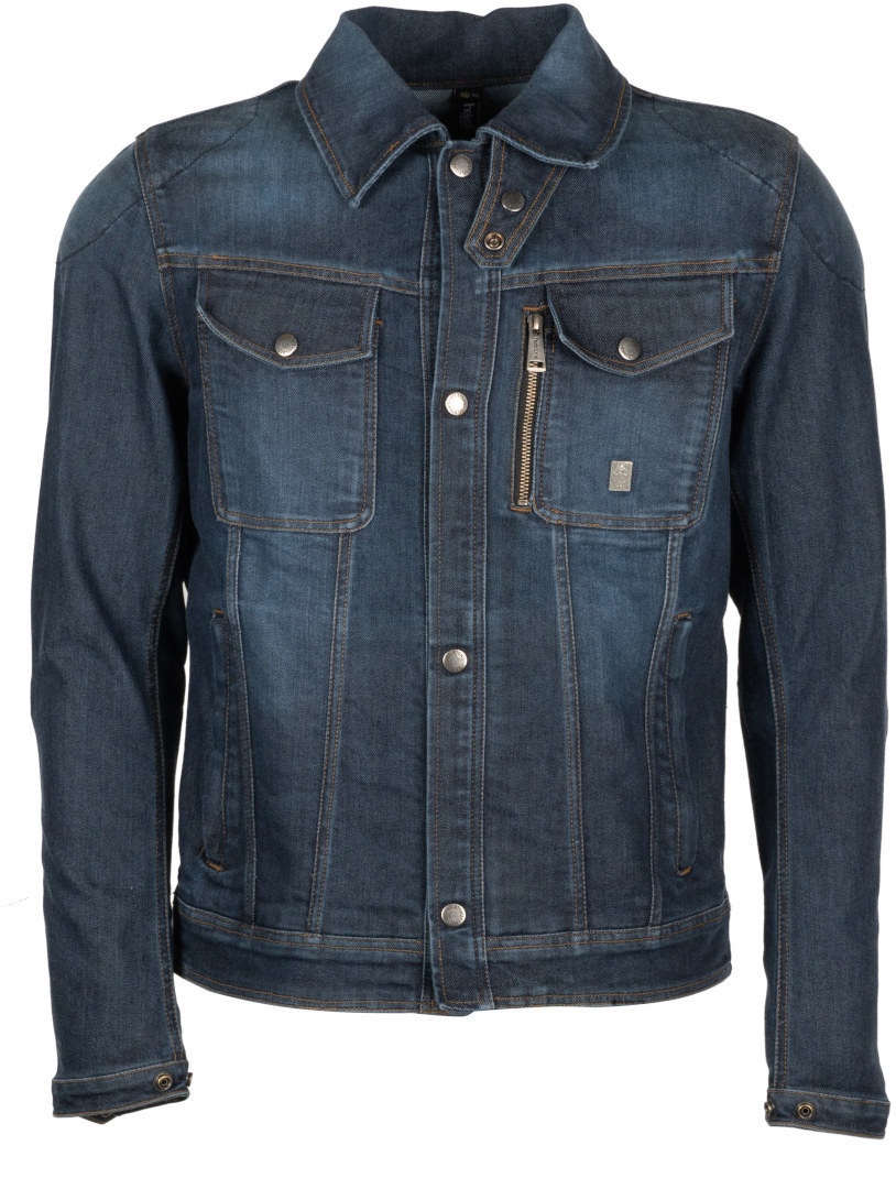 Helstons Western Motorrad Textiljacke, blau, Größe S für Männer