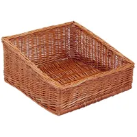 Backideen Regalkorb Schräg quadratisch, braun, T 40cm x B