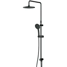 AM.PM Duschset Brauseset Duschsystem ohne Armatur, Regenduschset Kopfbrause Rund Handbrause Duschsäule Dusche AM.PM F07TA022 Hit, Schwarz matt