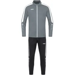 JAKO Trainingsanzug Polyester Power (Jacke und Hose) dunkelgrau/schwarz Herren