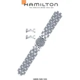 Hamilton Metall Jazzmaster Band-set Edelstahl H695.326.103 - silber