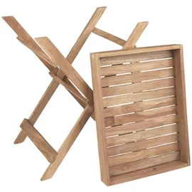 Garden Pleasure Gartentisch BACAN braun rechteckig 39,0 x 29,0 x 50,0 cm