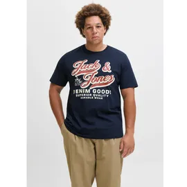 Jack & Jones PlusSize JACK & JONES Jjelogo Tee Ss Oneck 2 Col Aw25 Noos Pls - Plus Size