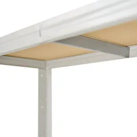 shelfplaza HOME 190x90x60 cm Werkbank Regal weiß mit 6 Böden und 145 kg Traglast pro Boden