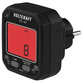 VOLTCRAFT VC-41 Steckdosentester CAT II 250 V LCD