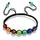 Saraswati Armband Baumwolle, Chakra Edelsteine,