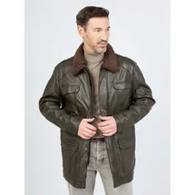 JCC Ledermantel 41607 in oliv | Gr.: 56,