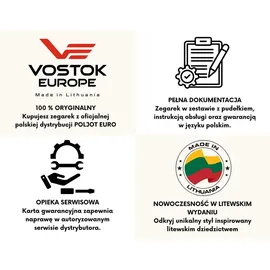 Vostok Europe Atomic Age Leder 40 mm NH34-640A702