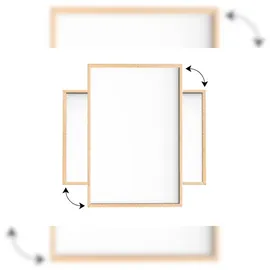 ALLboards Whiteboard mit Naturholzrahmen 60x40cm