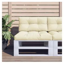 vidaXL Palettenkissen 80 x 40 x 12 cm creme 1 St.