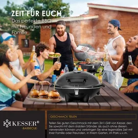 Kesser Elektrogrill 2in1 Tischgrill 2400 Watt schwarz