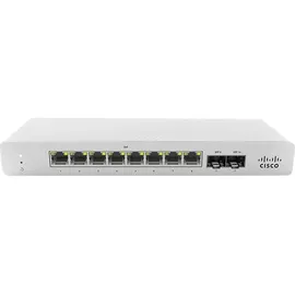 Cisco Meraki Cloud Managed MS120-8 Switch, Managed 8x10/100/1000 + 2x Gigabit SFP Desktop-PC, Wandbefestigung