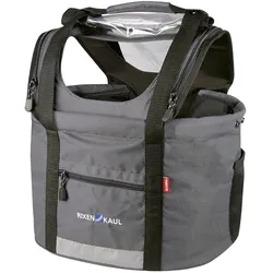 Klickfix Doggy Lenkerkorb - grau/schwarz