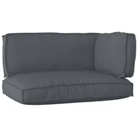VidaXL 3-teiliges Palettenkissen Set Anthrazit Oxford Stoff