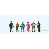 Preiser 12483 - Passanten und Polizei 1:87
