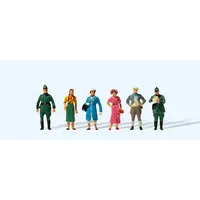 Preiser 12483 - Passanten und Polizei 1:87