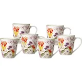 Ritzenhoff & Breker Kaffeebecher-Set Flora, 6-teilig, Porzellan