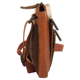 Spikes & Sparrow SPIKES & SPARROW, Damen, Gr. B/H/T: 22cm x 17cm x 10cm onesize, braun (cognac), Leder, leicht glänzend, unifarben, Taschen Umhängetasche, echt Leder