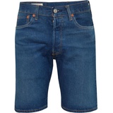 Levis Levi's Jeans-Shorts Original 501 Hemmed in Mittelblau-W28