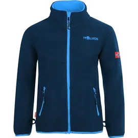 TROLLKIDS Kinder Bryggen 3in1 Jacke (Größe 152, blau)