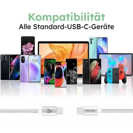 Alkaya USB-C 1,0 m Weiß