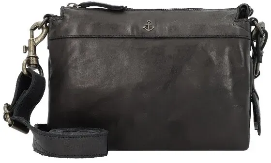 Harbour 2nd Anchor Love Evita Umhängetasche Leder 21 cm  schwarz