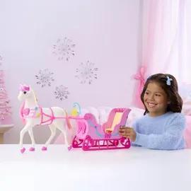 Barbie Der Nussknacker Pferd und Schlitten (JNH63)