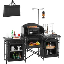 Vevor Camping Küchentisch Outdoor Schwarz