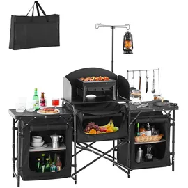 Vevor Camping Küchentisch Outdoor Schwarz