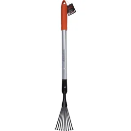 Black & Decker Black+Decker Teleskopische Gartenharke - 78-111 cm - Aluminiumstiel und Karbonstahlkopf - Rostfrei