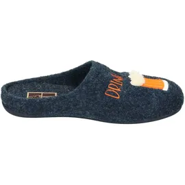 Manitu Home Herren 220022-05 Hausschuh, Blau, 41 EU