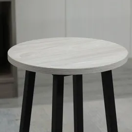 Homcom 2 Bartisch mit 4 Stühlen im Industrial Design Grau