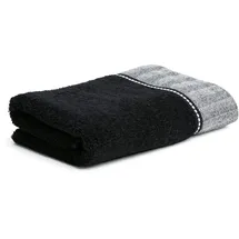 Möve Brooklyn Uni Handtuch 50 x 100 cm schwarz