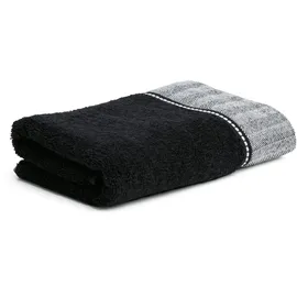 Möve Brooklyn Uni Handtuch 50 x 100 cm schwarz