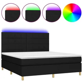 vidaXL Boxspringbett 180 x 200 cm Schwarz