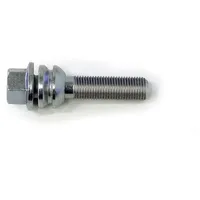 Hr Radschraube M14x1,5 mit beweglichem Kugelbund R14mm Silber