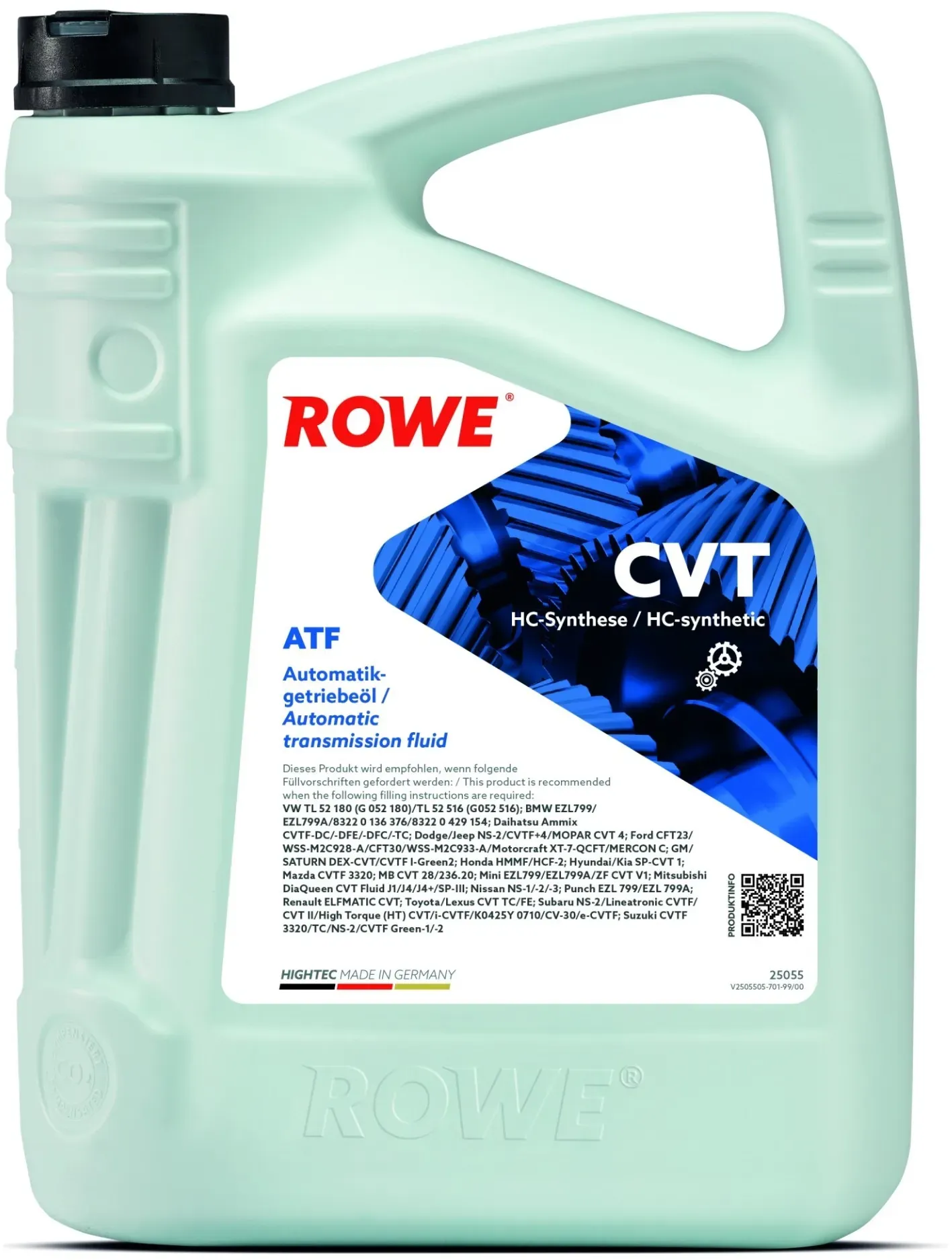 ROWE HIGHTEC ATF CVT 5l Automatikgetriebeöl,Getriebeöl Teilsynthetiköl  25055-0050-99