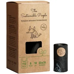 Bio Hundekotbeutel 112 Stück mit Henkel - The Sustainable People 1 St