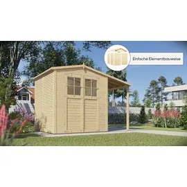 Konifera Alto 3 PLUS Gartenhaus 3,43 x 2,09 m Beige