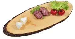 Kesper Rinden-Servierbretter 61201 , Länge: ca. 40-49 cm