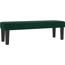 vidaXL Boxspringbett 180 x 200 cm Dunkelgrün